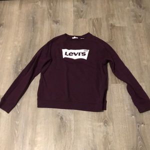 Purple Levi’s sweatshirt